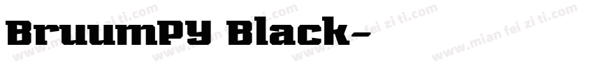 BruumPY Black字体转换